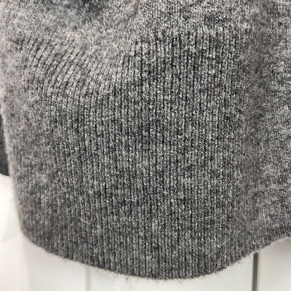 Madewell Merino Wool Alpaca Blend Open Face Grey Cardigan Size XXS - Picture 5 of 13
